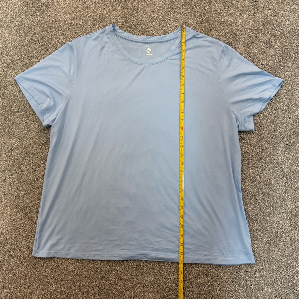 UINKE Women’s Activewear Moisture Wicking T-shirt pack of 3 Blue and Green 2XL - Picture 5 of 7